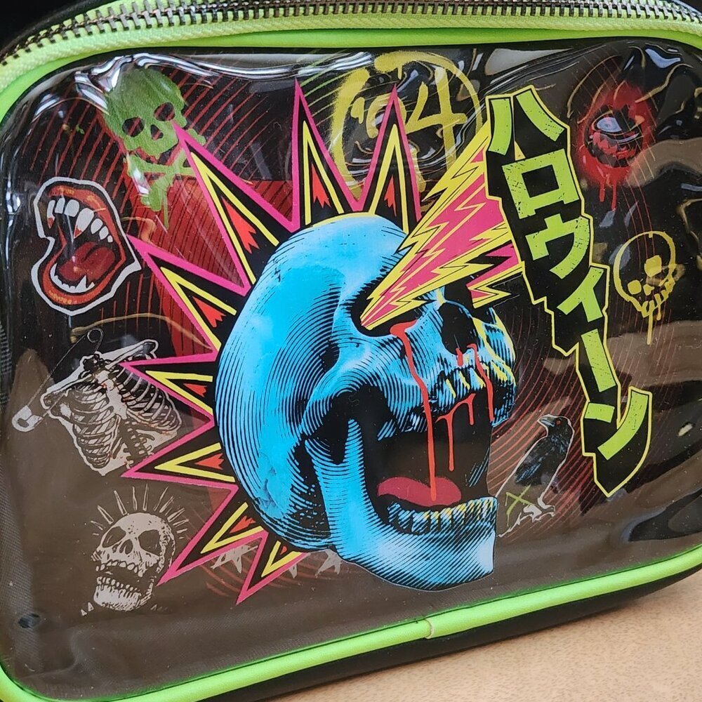 Universal Studios Halloween Horror Nights 2024 Mini Backpack Skull Graphic New - Picture 3 of 13